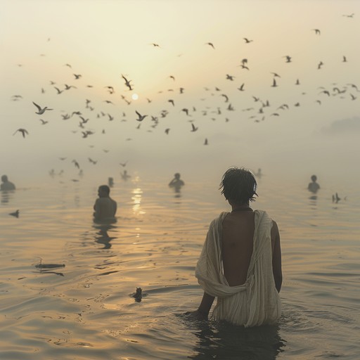 This composition captures the essence of a peaceful morning by the sacred ganges, blending traditional rhythms with modern ambient undertones to evoke a sense of tranquility and spiritual awakening.