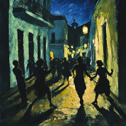 Experience a chilling caribbean night filled with spooky percussions and menacing melodies that evoke the eerie essence of haunted havana streets.