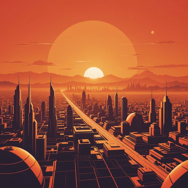 Imagine the sun rising over a futuristic martian landscape, synthesizers and energetic beats evoke a sense of new beginnings and adventure. The track starts with ambient textures that gradually transform into a lively, rhythmic dance tune that encourages movement and optimism. Ideal for starting the day with energy and inspiration.