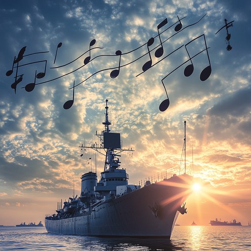 Combining funky grooves with traditional naval marches, this piece celebrates the pride and spirit of the russian navy. Lively brass and percussions blend with funky basslines to create an intriguing, rhythmic melody, symbolizing both tradition and modernity.