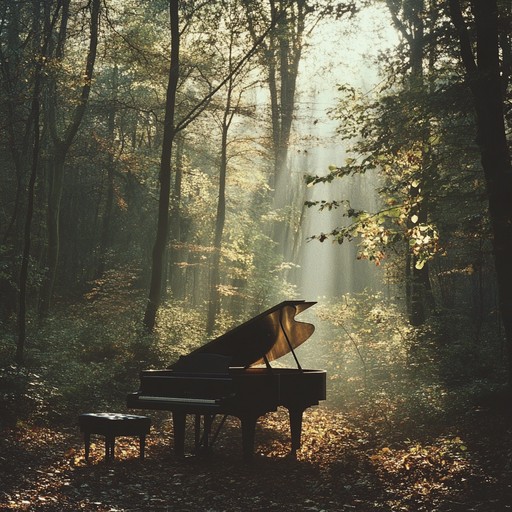 A minimalistic instrumental piece, whispering leaves serenade harnesses the simplicity of a piano to create gentle, calming melodies meant to evoke a sense of inner peace. The stripped back arrangement and the serene pace allow listeners to find tranquility in the simple beauty of the music, reminiscent of leaves rustling in a gentle breeze.