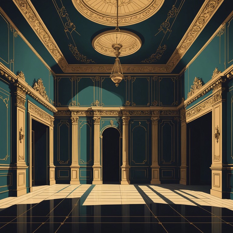 Imagine exploring an abandoned, glitter covered mansion where every step and sound creates a vivid play of light and shadows. This track is intended to encapsulate that mysterious, almost magical suspense.