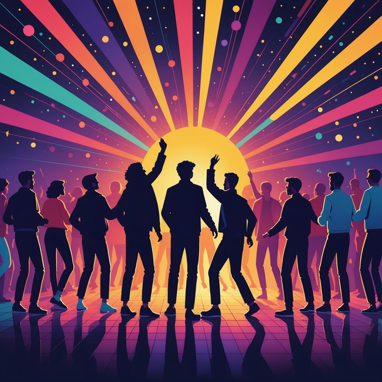 Groove night delight encapsulates a joyous exploration of classic jack swing sounds infused with vibrant brass sections and catchy bass lines, creating a dance floor essential that uplifts the spirit. A celebration of rhythm and funk.