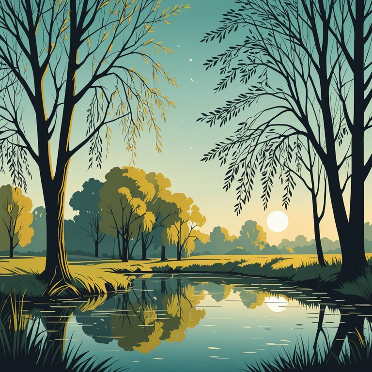 The track is imbued with a soft, gentle essence as it weaves through a series of whimsical and nostalgic themes that evoke images of playful days under willow trees swayed by a soft breeze. The melody, primarily carried by a harp, delivers a soothing and contemplative journey, perfect for reflective moments or a tranquil afternoon unwind.