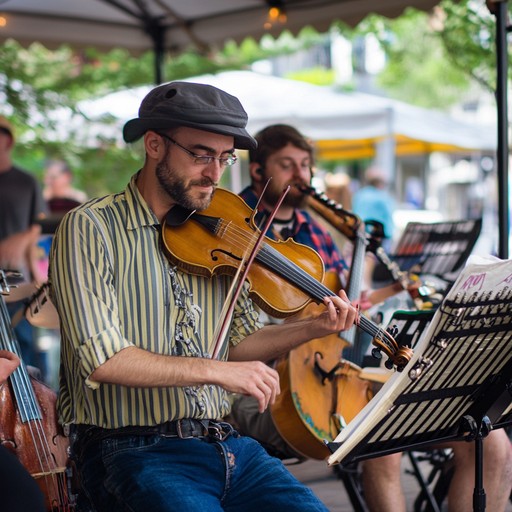 Immerse in a lively klezmer tune that exudes joy and energy, featuring fast paced melodies, intricate harmonies, and dynamic rhythms perfect for dancing. The vibrant blend of traditional eastern european elements will transport listeners to a cheerful celebration. Expect an exhilarating and heartwarming experience with each note.