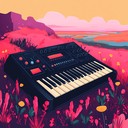 energetic, uplifting beats with vibrant, synthesized melodies