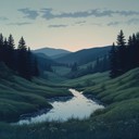 soothing bluegrass instrumental inspired by serene mountain landscapes