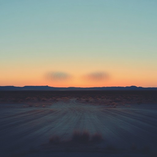 An instrumental track featuring the gentle melodies of a flute intertwined with ambient soundscapes, capturing the tranquil essence of the western desert at dusk. The music blends traditional motifs with modern textures, evoking introspection and peacefulness.