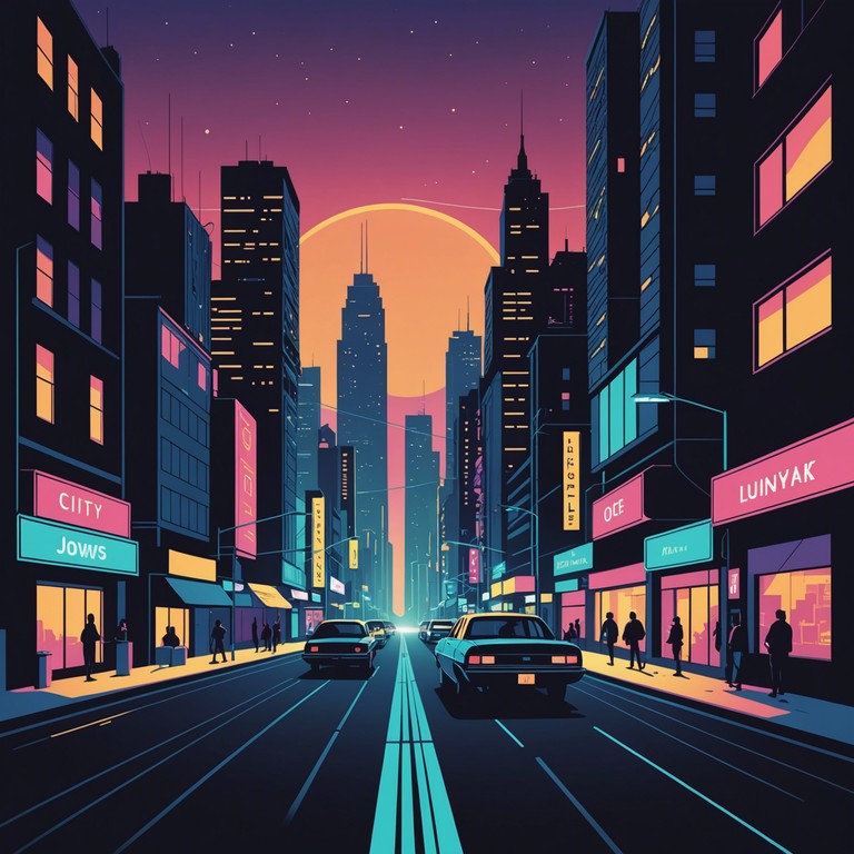 This track encapsulates the feeling of wandering through a city at midnight, with pulsing beats and a deep bassline that mirror the heartbeat of urban life. The music progresses with layers of synths, creating a soundscape that feels both exhilarating and ominously thrilling. This track encapsulates the feeling of wandering through a city at midnight, with pulsing beats and a deep bassline that mirror the heartbeat of urban life. The music progresses with layers of synths, creating a soundscape that feels both exhilarating and ominously thrilling.
