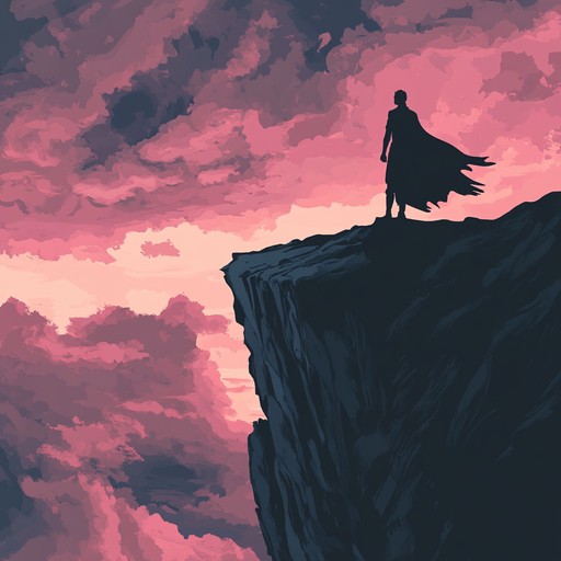 An adrenaline pumping track with soaring melodies and dynamic rhythms, encapsulating the determination and courage of anime protagonists facing insurmountable odds.