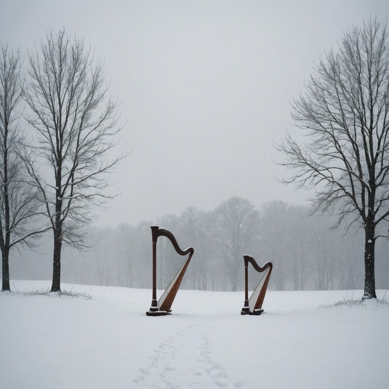 This composition harnesses the evocative power of the harp, weaving a delicate tapestry of sounds that conjures the quiet beauty of a snow covered landscape. It seeks to capture the essence of solitude and reflection during the holiday season, offering a peaceful escape into a winter wonderland of memories and dreams, where each note resonates with the peaceful yet poignant yearning for days gone by.