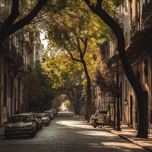 Feel the invigoration of a bright morning in buenos aires with this sunlit tango tune. The lively melodies from the accordion intertwine with spirited staccato string arrangements, transporting listeners to the heart of a bustling summer street, full of joy and rhythm.