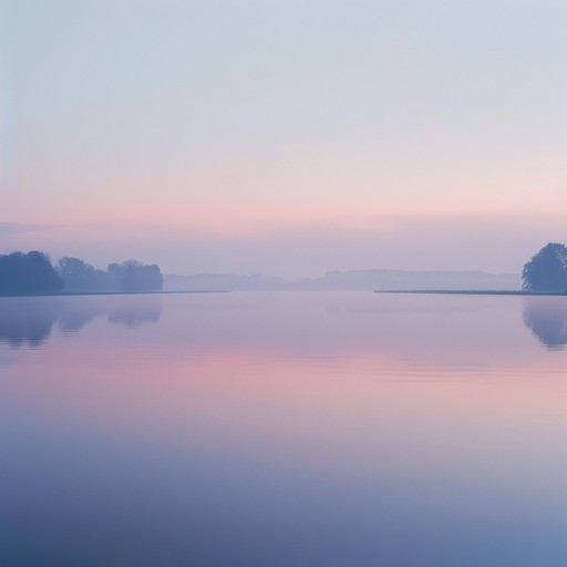 A tranquil musical journey featuring gentle synthesizer melodies that evoke a serene, early morning landscape. The track combines lush atmospheric pads with subtle rhythmic elements characteristic of uk garage, creating a soothing yet engaging soundscape that is perfect for relaxation or contemplation. Each section of the piece introduces light, airy motifs that mimic the quiet and hopeful feeling of dawn.