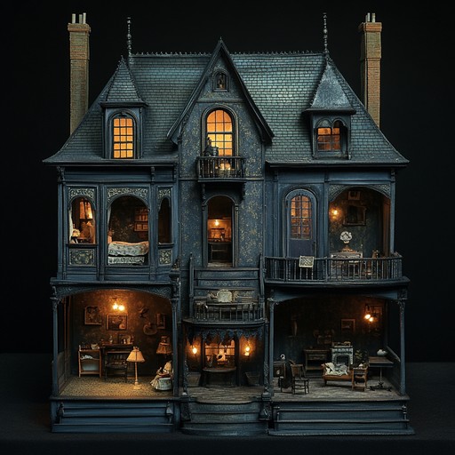 A whimsical yet unsettling auditory experience, blending whimsical toy sounds with intricate, layered melodies. This instrumental journey explores the dark, mysterious corners of a mechanical dollhouse, evoking feelings of curiosity and unease.