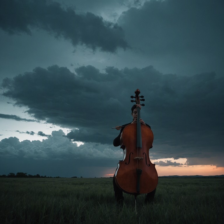 An exploration into the depths of human emotion, echos of the storm employs the robust sounds of a solo cello amidst a backdrop of escalating and fading tensions, mimicking the unpredictable calm and ferocity of a stormy sea.