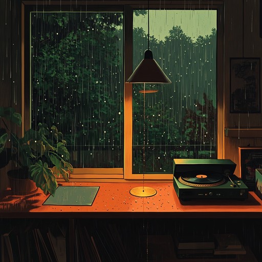 Relax or reflect with slow, soothing lofi sounds mixed with the natural rhythm of rain, creating a subtle, introspective atmosphere perfect for unwinding or meditative thought.