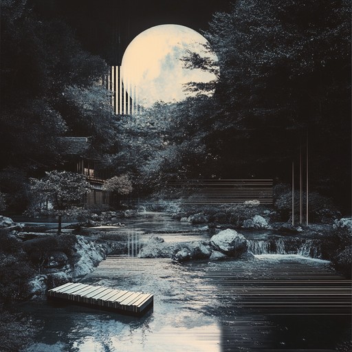 An instrumental track that blends the soothing sounds of the traditional japanese koto with modern chilled electronic beats, creating a harmonious fusion that evokes the tranquility of a moonlit zen garden with a contemporary twist.