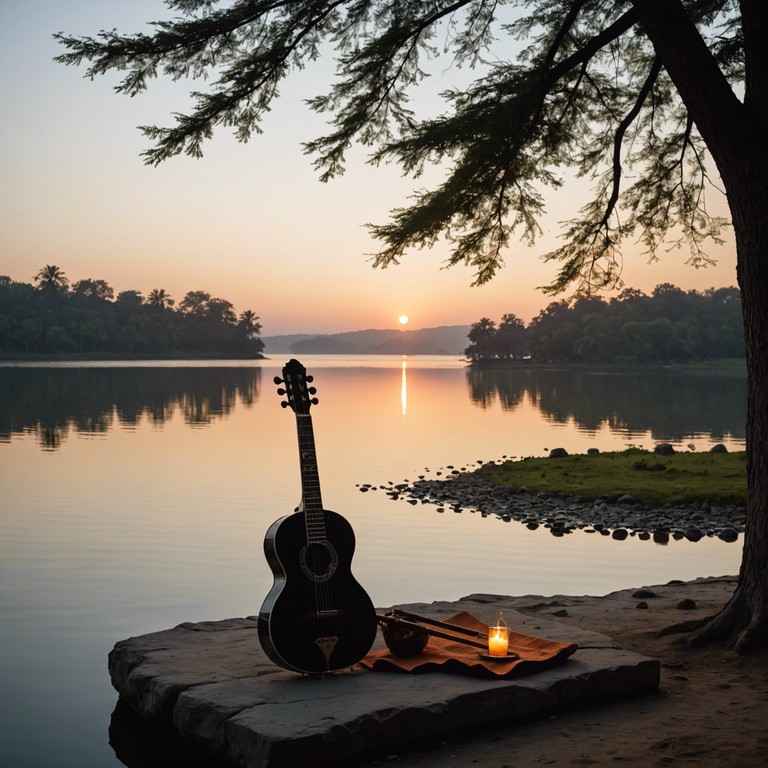 Imagine sitting by a tranquil lake as the sun sets, the air filled with the combined sounds of a rock concert and a raga performance, blending into one seamless ode to love.