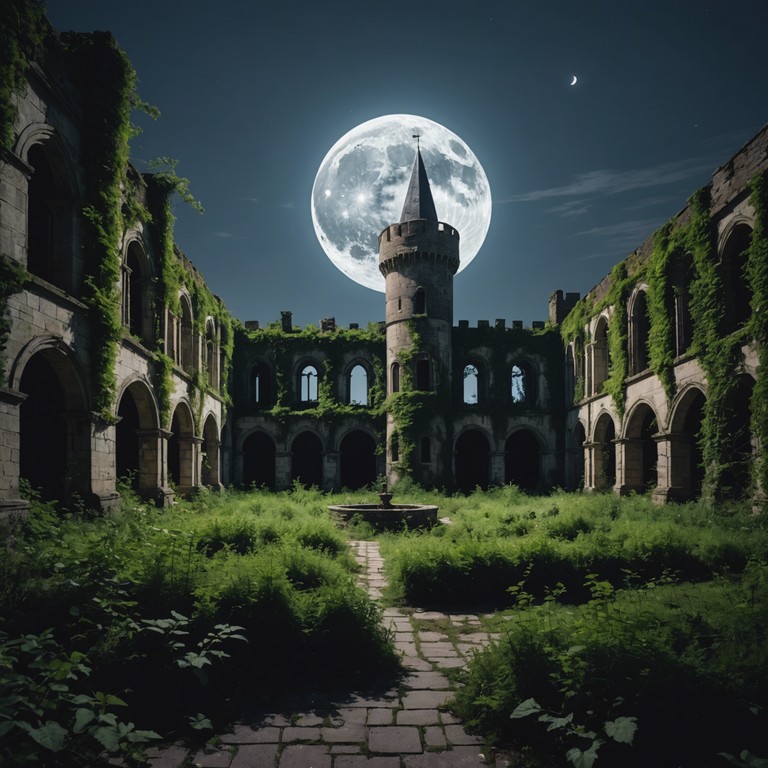 Imagine standing alone in the vast halls of an ancient castle, feeling the weight of centuries as the melody of a theremin fills the chilling air with its spectral tune. This piece captures the haunting, eerie silence prevailing through these forgotten corridors, evoking feelings of melancholy intertwined with profound solitude.