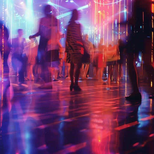 Feel the pulse of the city as neon lights flicker and the crowd moves in sync with the electric beats. Perfect for creating a buzzing dancefloor atmosphere under a starry night sky bursting with color.