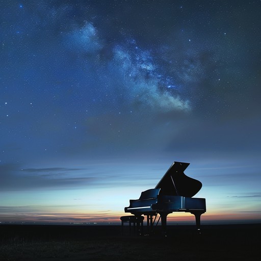 This composition paints a calm and beautiful picture of the cosmos with a central piano leading soft ambient orchestral textures, ideal for starry contemplation.