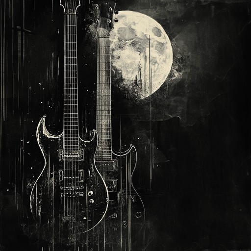 This track intertwines fierce metal guitar riffs with peaceful symphonic melodies, creating a dynamic and passionate romantic soundscape under a moonlit sky