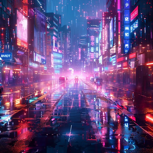 Immerse in driving, high energy synth layers and pulsating rhythms inspired by cybernetic environments. Mechanical groove complements dark, vibrant cityscapes. Perfect for scenes needing futuristic adrenaline.