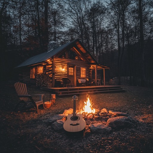 A heartfelt and warm country ballad perfect for creating an intimate atmosphere with its acoustic guitar gently strumming and harmonious layers, reminiscent of lovers sharing a sunset moment