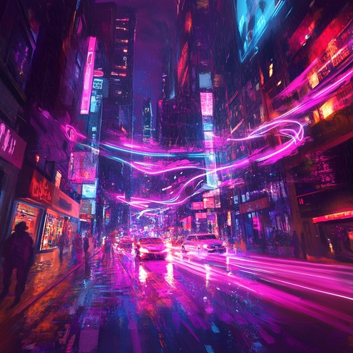 An exhilarating dubstep track that captures the pulse of a neon lit metropolis, blending heavy bass drops with futuristic synth melodies to evoke the thrill of a high speed chase through a cyberpunk city.