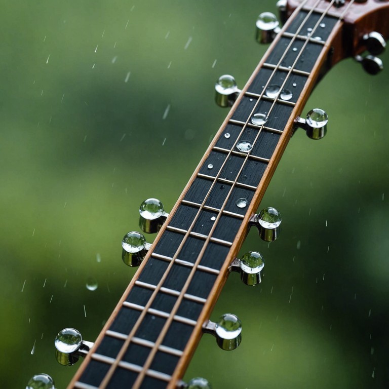 As the sitar strings resonate, the composition vividly portrays the monsoon's arrival, crescendo, and departure, instilling a sense of introspection and the raw beauty of nature intertwined with human emotions.