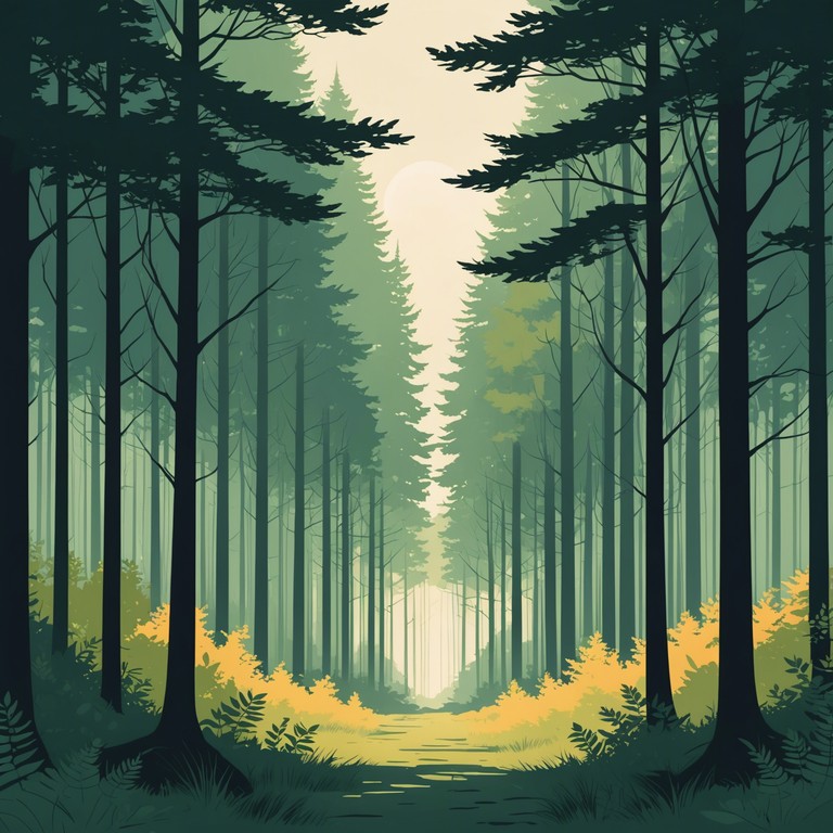 This track features a subtle yet profound musical experience, using delicate instrumentation to evoke the quiet whispers of a serene forest. Perfect for reflecting or meditative moments, the music carries listeners on a gentle stream of sound, mimicking the peaceful sway of trees and the soft rustle of leaves under a calm breeze.