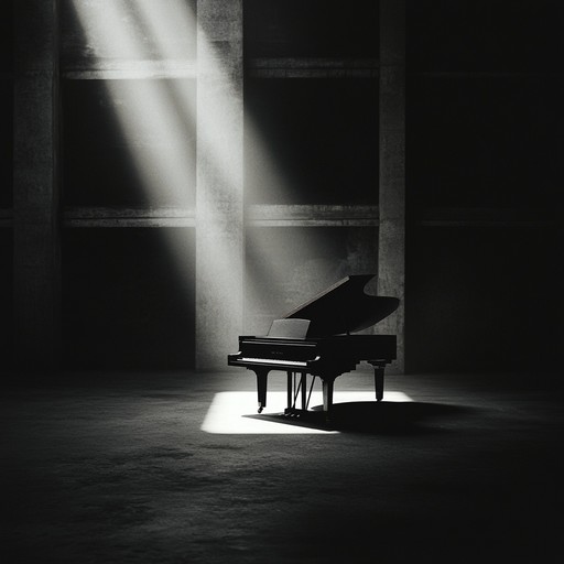 A deeply moving instrumental piece featuring a solitary piano that slowly weaves a melancholic melody evoking feelings of loss and nostalgia.