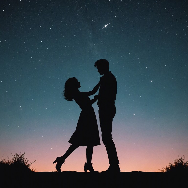 A whimsical and heartwarming track featuring unique sounds that evoke a sense of romance and fun under a starlit sky. The music dances between cheerful tones and sentimental pauses, making it perfect for a romantic evening or a playful celebration of love.