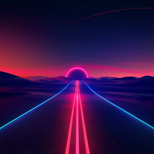 Imagine cruising down an endless neon-lit highway with a smooth, pulsating synth lead that captures the essence of a cyberpunk cityscape. The track combines a classic 80's synth feel with modern electronic beats, offering a nostalgic yet contemporary sound. The music slowly builds up to a powerful crescendo before mellowing down into a dreamy outro.