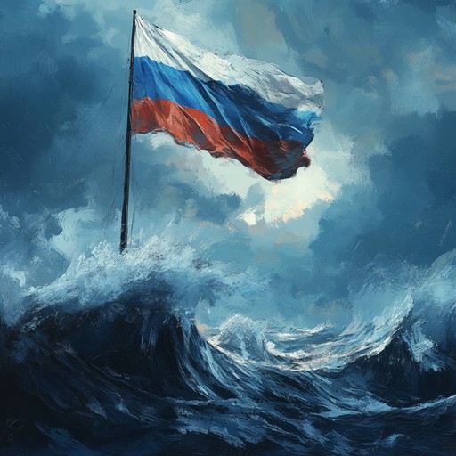 Feel the rush of a powerful naval anthem, where traditional russian naval themes meet edgy, modern beats. This composition, led by a commanding trumpet, encapsulates the steel resolve and heroic feats of naval forces braving the harshest waves.