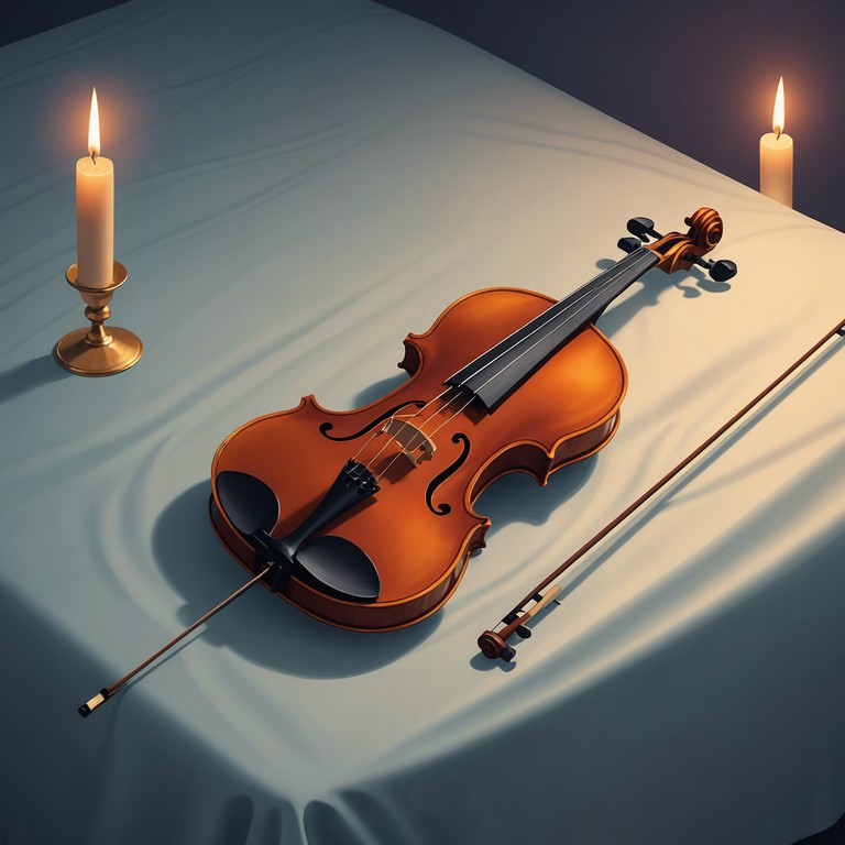 This composition features a deep, lush orchestral arrangement that emphasizes sensuality and intimacy. String instruments lead the melody, weaving through a landscape of soft, seductive harmonies that suggest a night of passionate romance.