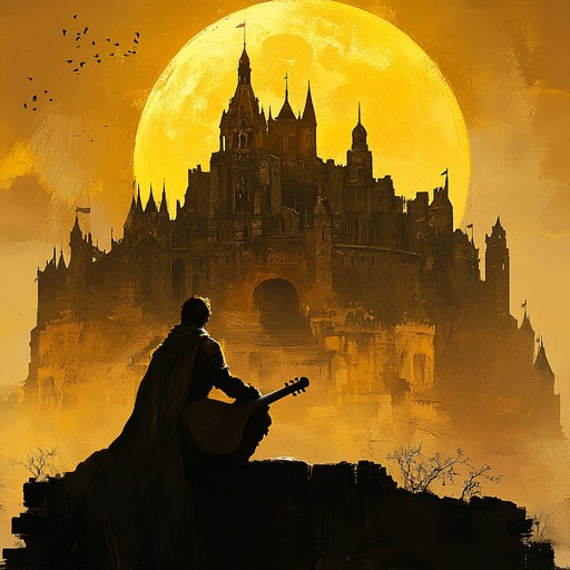 This instrumental track narrates a knight's journey of empowerment and self discovery. The traditional troubadour style intertwines with modern orchestral elements. Lush, dynamic strings and rhythmic percussion evoke a heroic and uplifting atmosphere.