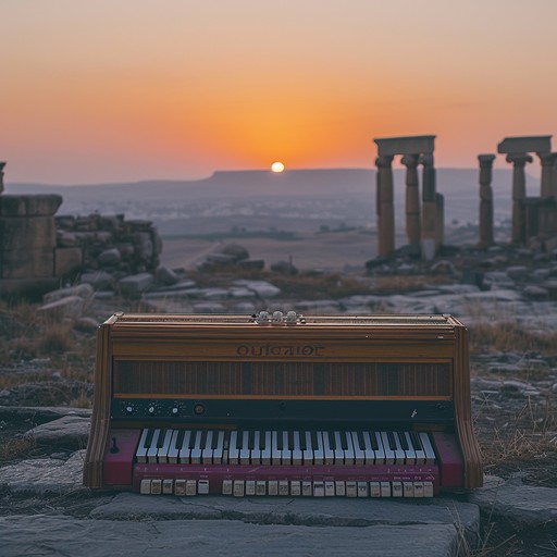 Imagining the gentle sound of a harmonium as it carves musical soundscapes that echo through time, exhibiting a tender connection between ancient traditions and present emotions. This track is as much an exploration as it is a composition, inviting listeners on a personal journey through their own historical imaginations.