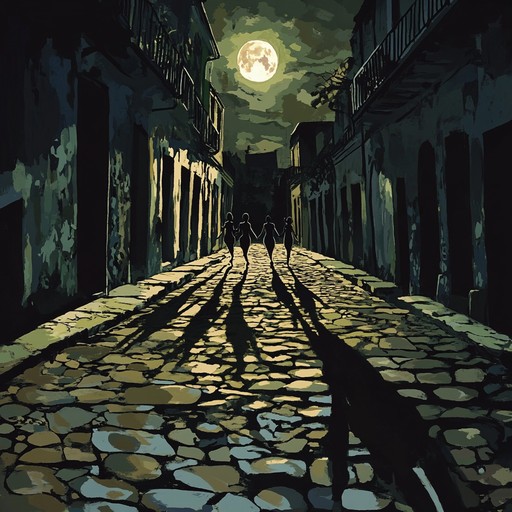 An instrumental mambo piece that evokes the mysteries of havana's night, with pulsating rhythms, enigmatic melodies, and a touch of shadowy allure, inviting listeners to dance in the moonlight.