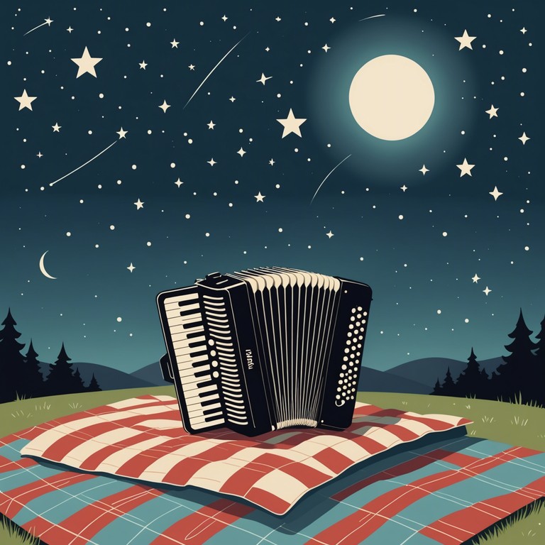 Imagine the soft melodies of an accordion weaving through a starry night, creating a perfect backdrop for lovers whispering under the cosmos.