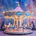 gentle melodies evoke a nostalgic, whimsical enchanted carousel ride