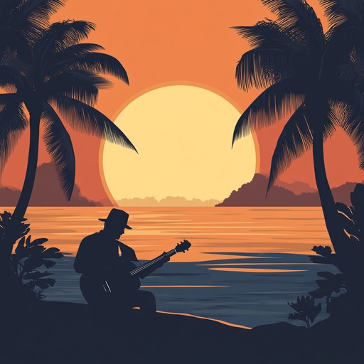 A gentle instrumental rumba piece that captures the essence of a relaxing evening in havana, with smooth guitar rhythms and mellow percussion, transporting the listener to a serene seaside scene.