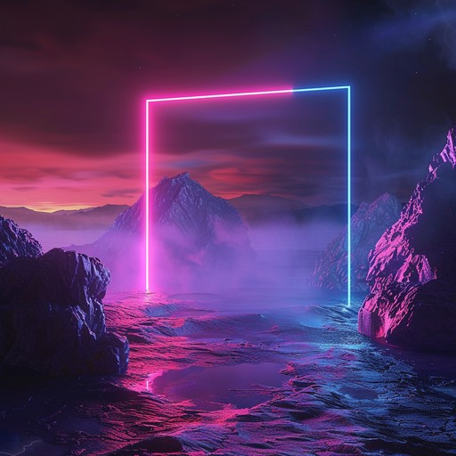 Picture grand, luminous landscapes drenched in neon hues and vibrant energy, complemented by powerful beats and ethereal melodies. This majestic edm track creates an immersive auditory experience that transports listeners to a radiant, otherworldly environment.