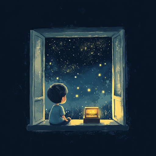 This instrumental nursery rhyme features a soothing melody played on a music box, evoking feelings of nostalgia and longing for lost innocence. The delicate chimes create a melancholic yet comforting atmosphere, leading listeners on a journey through memories under a tranquil night sky.