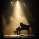 emotional piano capturing romance of moonlit parisian cabaret