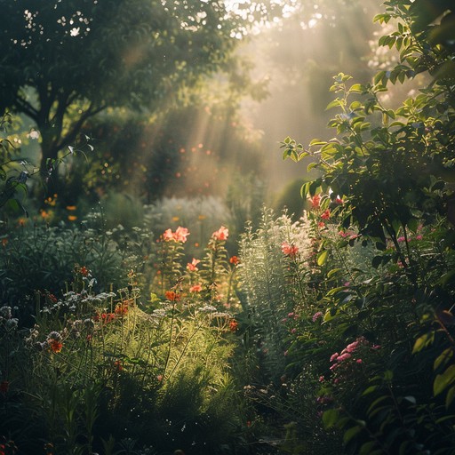 Immerse yourself in an opera filled with vibrant and joyous melodies reminiscent of a cheerful summer's day in a garden. The piece features delightful harmonies that evoke the freshness and beauty of nature.