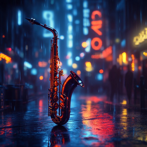 An infectious instrumental blending soulful jazz harmonies with a groovy rhythm section, featuring vibrant horns, funky bass lines, and lively percussion to evoke the energy of a midnight cityscape.