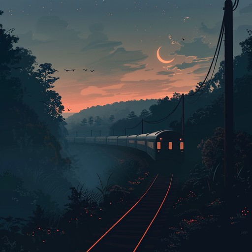 The song captures the essence of a reflective journey on a train, blending the rhythmic clatter of the tracks with melancholic melodies to evoke feelings of nostalgia and contemplation.