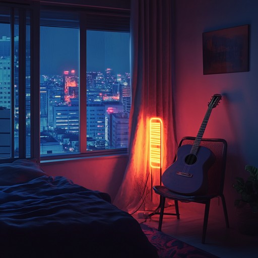 An instrumental bedroom pop track that combines mellow synth layers with delicate guitar picking, creating a sophisticated and introspective atmosphere perfect for late night reflection