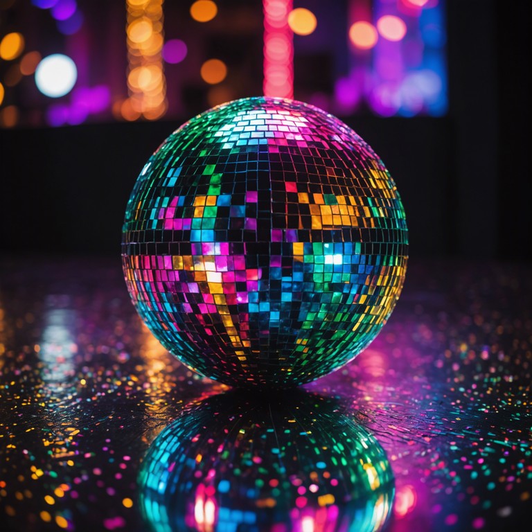 This composition features pulsating rhythms complemented by layers of sparkling synth sounds that simulate the sensation of glittering lights at an upbeat dance party. The dynamic shifts are carefully crafted to build anticipation and release, creating an immersive auditory experience.